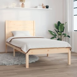 Cadre de lit sans matelas 90x190 cm bois massif 