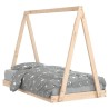 Cadre de lit pour enfant 80x160 cm bois de pin massif 