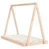Cadre de lit pour enfant 80x160 cm bois de pin massif 