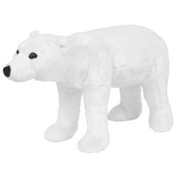 Jouet en peluche Ours polaire Blanc XXL 
