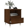 Tables de chevet 2 pcs chêne marron 40x35x50 cm bois ingénierie 