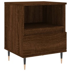 Tables de chevet 2 pcs chêne marron 40x35x50 cm bois ingénierie 