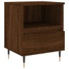 Tables de chevet 2 pcs chêne marron 40x35x50 cm bois ingénierie 