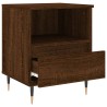 Tables de chevet 2 pcs chêne marron 40x35x50 cm bois ingénierie 