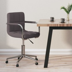 Chaise pivotante de bureau Taupe Tissu 