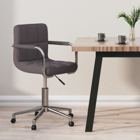 Chaise pivotante de bureau Taupe Tissu 