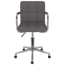 Chaise pivotante de bureau Taupe Tissu 