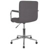 Chaise pivotante de bureau Taupe Tissu 