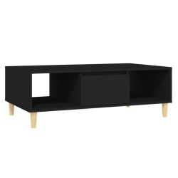Table basse noir 103,5x60x35 cm bois d'ingénierie 