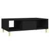 Table basse noir 103,5x60x35 cm bois d'ingénierie 