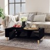 Table basse noir 103,5x60x35 cm bois d'ingénierie 