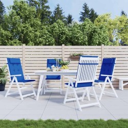 Coussins de chaise à dossier haut lot de 6 bleu royal 