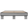 Cadre de lit sans matelas sonoma gris 135x190 cm 