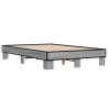 Cadre de lit sans matelas sonoma gris 135x190 cm 