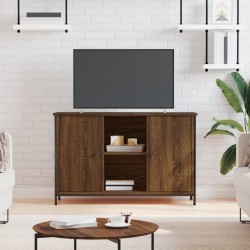 Meuble TV chêne marron 100x35x65 cm bois d'ingénierie 