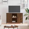 Meuble TV chêne marron 100x35x65 cm bois d'ingénierie 