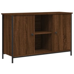 Meuble TV chêne marron 100x35x65 cm bois d'ingénierie 