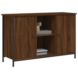 Meuble TV chêne marron 100x35x65 cm bois d'ingénierie 