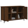 Meuble TV chêne marron 100x35x65 cm bois d'ingénierie 