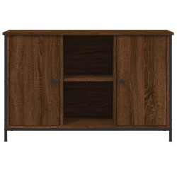 Meuble TV chêne marron 100x35x65 cm bois d'ingénierie 