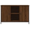 Meuble TV chêne marron 100x35x65 cm bois d'ingénierie 