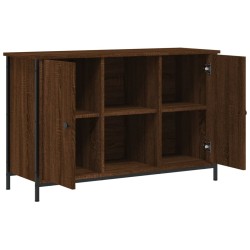 Meuble TV chêne marron 100x35x65 cm bois d'ingénierie 