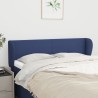 Tête de lit avec oreilles Bleu 147x23x78/88 cm Tissu 