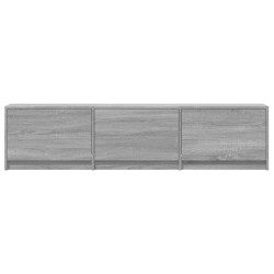 Meuble TV avec LED sonoma gris 165x34x40 cm bois d'ingénierie 
