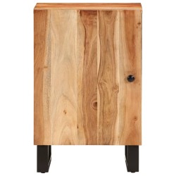 Armoire de salle de bain 38x33x58 cm bois massif d'acacia 