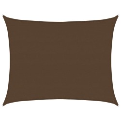 Voile d'ombrage 160 g/m² Marron 6x8 m PEHD 