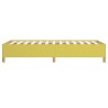 Cadre de lit sans matelas vert 100x200 cm tissu 