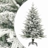 Arbre de Noël artificiel LED et flocons de neige 120 cm PVC PE 