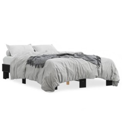 Cadre de lit sans matelas noir 135x190 cm 