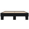 Cadre de lit sans matelas noir 135x190 cm 