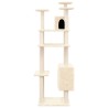 Arbre à chat avec griffoirs en sisal Crème 162 cm 