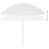 Parasol de plage Hawaii blanc 300 cm 