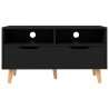 Meuble TV noir 90x40x48,5 cm bois d'ingénierie 
