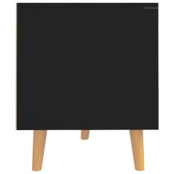 Meuble TV noir 90x40x48,5 cm bois d'ingénierie 