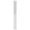 Pieds de table à manger en forme de X, 2 pièces, blanc, 60 x (72-73) cm, acier 