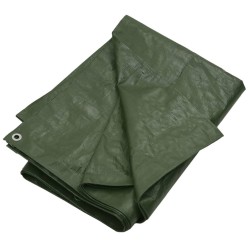 Bâche 180 g/m² 6x12 m Vert PEHD 