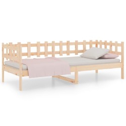 Lit de jour sans matelas 90x200 cm bois de pin massif 