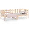 Lit de jour sans matelas 90x200 cm bois de pin massif 
