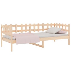 Lit de jour sans matelas 90x200 cm bois de pin massif 