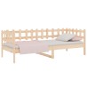 Lit de jour sans matelas 90x200 cm bois de pin massif 