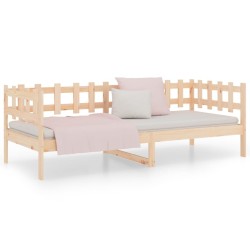 Lit de jour sans matelas 90x200 cm bois de pin massif 