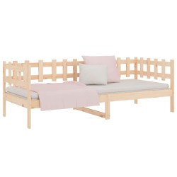 Lit de jour sans matelas 90x200 cm bois de pin massif 