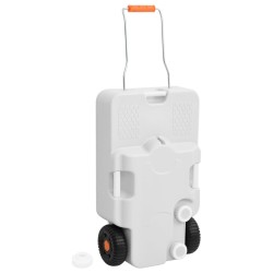 Réservoir d'eau à roulettes pour le camping 30 L gris 