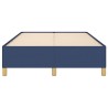 Cadre de lit sans matelas bleu 120x190 cm tissu 