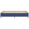 Cadre de lit sans matelas bleu 120x190 cm tissu 