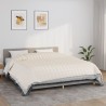 Couverture lestée Crème clair 220x260 cm 15 kg Tissu 